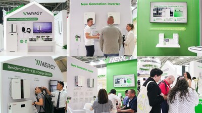 At the exhibition stand, Yinergy showcased their Residential Solution, which garnered inquiries, featuring batteries and chargers. Additionally, they exhibited C&I energy storage cabinet, aimed at tapping into the rapidly expanding international market in this sector. Onsite, technical support specialists and the local service team were actively engaging visitors, providing detailed introduction