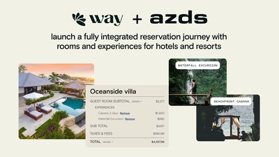 Way and AZDS launch a fully integrated reservation journey for hotels and resorts.