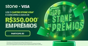 Campanha da Stone em parceria com a Visa já premiou mais de 72 empreendedores e vai até julho