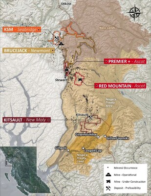 Figure 1 - Nations Royalty Mines and Development Projects in the Golden Triangle (CNW Group/Nations Royalty Corp.)