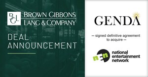 BGL宣布GENDA Inc.已达成收购National Entertainment Network的最终协议