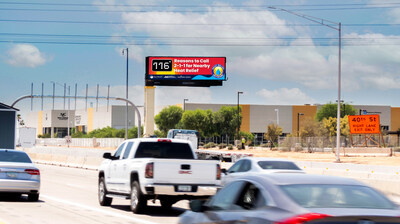 Regional digital billboard campaign will alert residents and visitors in Maricopa County, AZ of lifesaving heat relief resources and real-time temperatures.