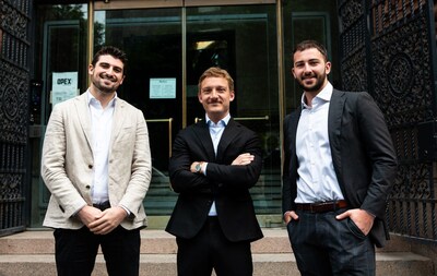 From left to right, Gregory Castiel, Director of Commercial Properties, Henry Zavriyev, CEO, Eli Erdstein, Director of Investments (CNW Group/Leyad)