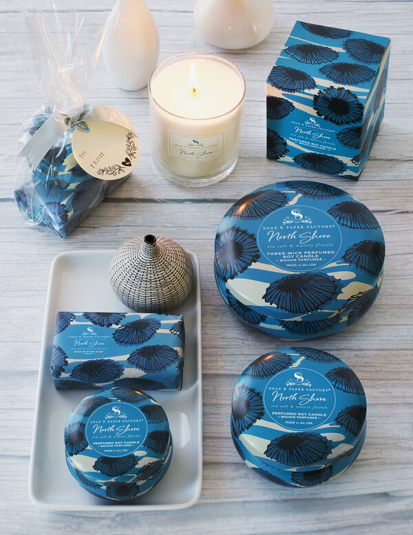 Your new favorite summer fragrance, North Shore features deeply layered notes of sea salt & lush, watery florals like hyacinth and water lily.