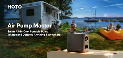 Prepare for a revolution in inflation and deflation technology. This summer, we're launching the HOTO Air Pump Master - a versatile, high-performance pump designed to simplify your outdoor and everyday life. With the ability to inflate and deflate a wide range of items from car and bike tires to paddleboards, kayaks, and air tents, it's the only pump you'll ever need.