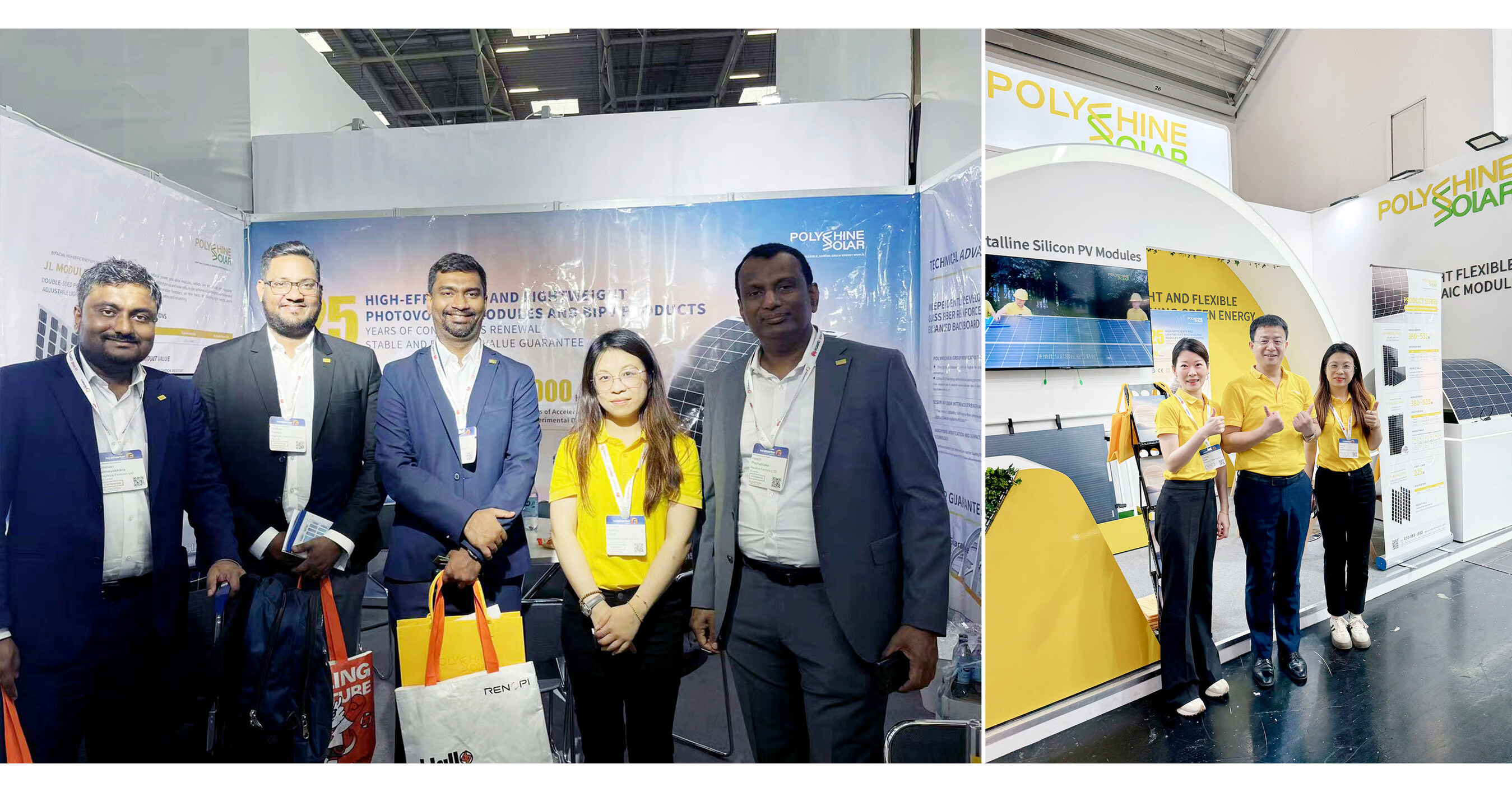 POLYSHINE SOLAR Leichtbau-Solarmodul gl&auml;nzt auf der Intersolar Europe 2024