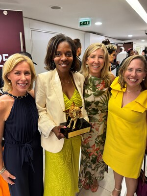 Kellanova marketing leaders Heidi Ray, Charisse Hughes, Julie Bowerman and Sarah Reinecke accept the Grand Prix award at the 2024 Cannes Lions International Festival of Creativity.