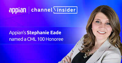 Appian announces that Stephanie Eade, Senior Director of Global Partner Marketing, has been named by Channel Insider, a TechnologyAdvice brand, to its inaugural Channel Marketing Leaders 100 list.