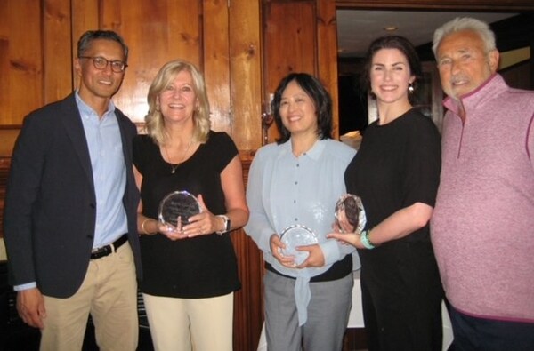 Olive Fertility LOVE Awards Winners: Dr. Gary Nakhuda, Sue McKeachie, Jing Chen, Sara Edsall, Dr. Al Yuzpe