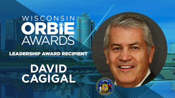 Leadership Award Recipient, David Cagigal of State of Wisconsin (ret.)
