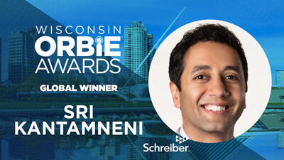 Global ORBIE Winner, Sri Kantamneni of Schreiber Foods