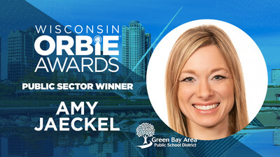 Public Sector ORBIE Winner, Amy Jaeckel of Green Bay Area Public Schools