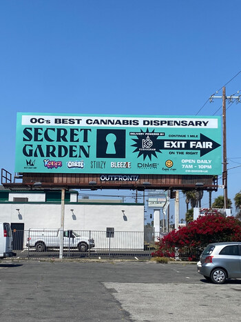 Secret Garden Announces New Billboard Off the 55 Freeway