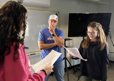 Erik Lingvall, Catapult Acting Studios founder, instructs students at the studio in Atlanta.