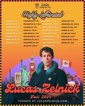 Rising Comedian Lucas Zelnick Hits the Road for Inaugural Java Monster Highly-Laffeinated Tour