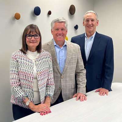 Left to right: Jennifer Cusack, co-founder and CEO of Corporate Concepts; Matt Quinn, CEO of I3 Group; Larry Zerante, co-founder and president of Corporate Concepts