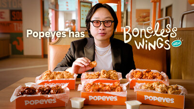 Popeyes® Launches Boneless Wings and Sets Out to Convert Boneless Deniers Into Boneless Believers With Free* 6 Piece Wings