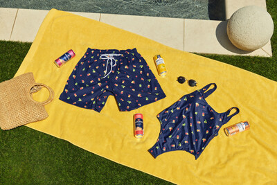 Sanpellegrino invites fans to embrace La Dolce Vita with the introduction of its first-ever, limited edition swimwear collection, “Swimfruits.” In collaboration with renowned luxury swimwear designer and fruit-fashion expert Kenny Flowers, the collection includes a one-piece swimsuit, swim trunks, and a sarong, designed around the fruits found in the Sanpellegrino flavor portfolio and the brand’s signature red star. CREDIT: KENNY FLOWERS.