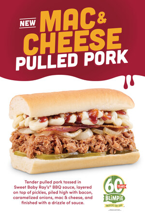 Blimpie Introduces New Pulled Pork Sub With Cheesy Twist