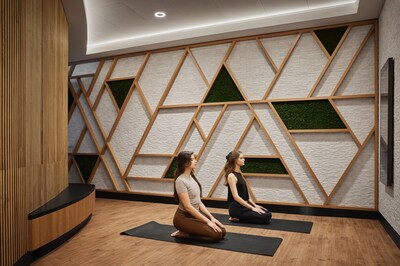 Prioritizing guest well-being, The Club SFO offers innovative wellness and fitness features.
