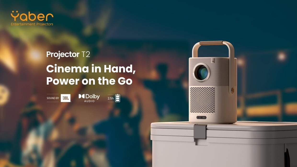 Yaber Unveils Projector T2/T2 Plus: The Ultimate Portable Projector for Outdoor Entertainment