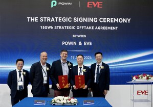 EVE Energy занимает 2-е место по поставкам аккумуляторных элементов за 1-й квартал 2024 г.