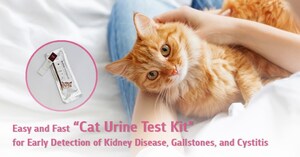 Easy and Fast "Cat Urine Test Kit" for Early Detection of Kidney Disease, Gallstones, and Cystitis