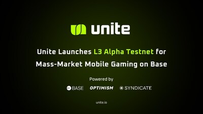 Unite Alpha Testnet powered by Base, OP and Syndicate (PRNewsfoto/Unite)