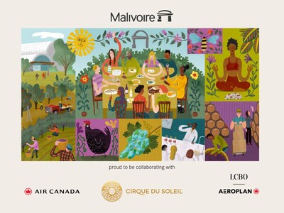 Malivoire Wine proud to be collaborating with Air Canada, Cirque du Soleil and Aeroplan (CNW Group/Malivoire Wine)