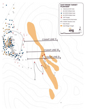 NEVADA KING MOBILIZES DRILL RIG TO EAST RIDGE TARGET TO TEST AT-SURFACE, COINCIDENT GEOPHYSICAL AND GEOCHEMICAL ANOMALY AT ATLANTA