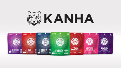 KANHA Life formulas include Energy with THCV, Sleep with CBN, Restore with CBG and fast-acting NANO formulas for rapid relief.