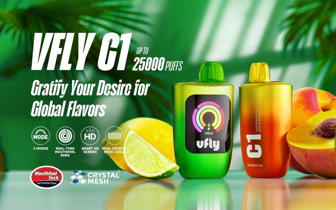 VFLY C1 Disposable Vape: The World's First Real-Time Vaping Visual  Experience