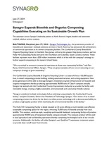 Synagro Expands Organics and Biosolids Composting Capabilities Executing on Its Sustainable Growth Plan