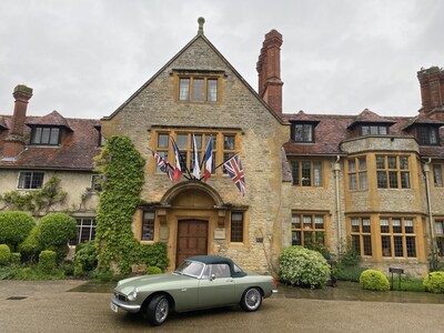 RBW's electrified Roadster at the Le Manoir aux Quat'Saisons hotel in Oxfordshire, England.