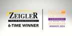 Zeigler Auto Group is proud to earn its 6th Best & Brightest Companies To Work For® In The Nation Award
--