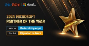 WinWire recognized as the winner of 2024 Microsoft Modernizing Applications Partner of the Year