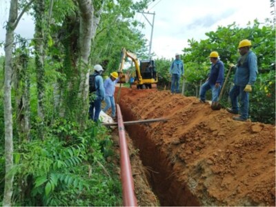 Figure 1 – 32 km Pipeline Progress (CNW Group/NG Energy International Corp.)