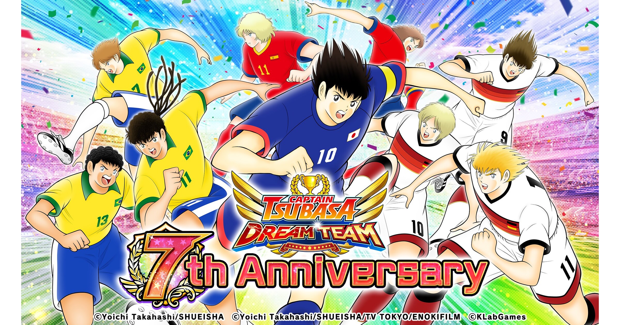 Captain Tsubasa: Dream Team 7th Anniversary Campaign: Season 2 Kicks Off with the Ultimate Anniversary Superstar Transfer Featuring Limited Edition Superstars from the Brazil National Team