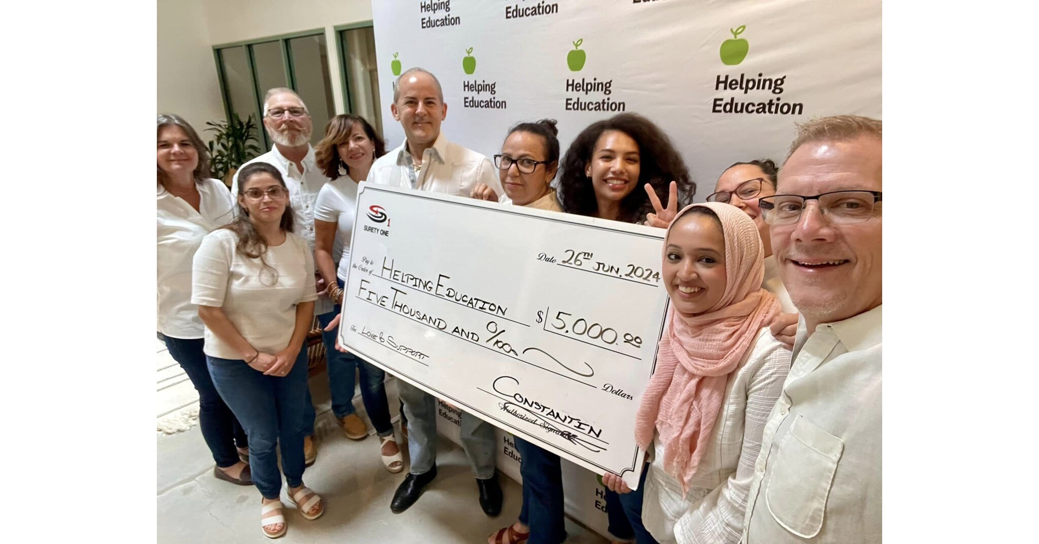 Surety One, Inc. Supports 50,000 Students in 5 Years Campaign