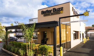 Over the first half of this year, Better Buzz opened three new locations: one in the Laguna Hills area of Orange County (pictured here), its 19th San Diego location in Oceanside and its first out-of-state location in Uptown Phoenix.   (Photo credit: Better Buzz Coffee Roasters)