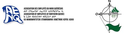 Logos de l'AENQ-CSQ et du SPPMSNO-CSQ (Groupe CNW/ASSOCIATION DES EMPLOYES DU NORD QUEBECOIS (AENQ-CSQ))