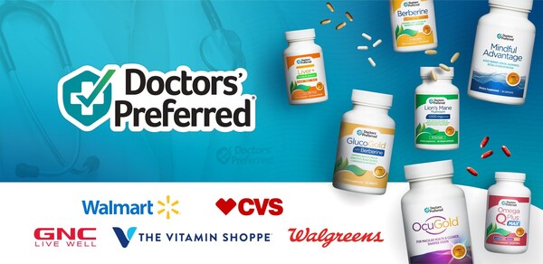 Doctors' Preferred supplements are rapidly expanding into top retail stores, including CVS, GNC, Walmart, Walgreens, Vitamin Shoppe and more.