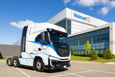Walmart Canada becomes the first major retailer in Canada to introduce a hydrogen fuel cell electric semi-truck (CNW Group/Wal-Mart Canada Corp.)