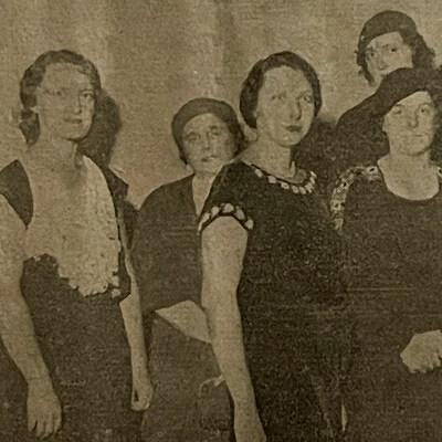 Mabel Sullivan, second from left