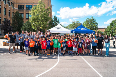 Over 100 kids came out to participate in the BTB tournament hosted on the newly renovated courts