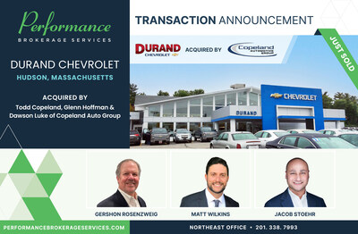 Performance Brokerage Services Advises on the Sale of Durand ...