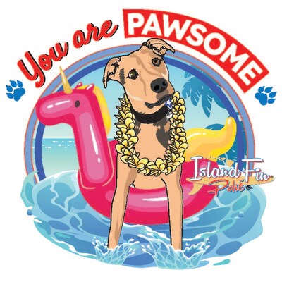 Island Fin Poké Co.'s new dog sticker