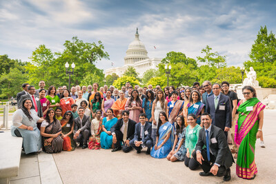 The CoHNA Team at Capitol Hill for the 3rd National Day of Hindu Advocacy that saw over 100 American Hindus from 15 states gather to draw attention to Hinduphobia.