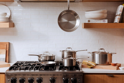 Made In's Stainless Cookware is used by home cooks and professional chefs alike.