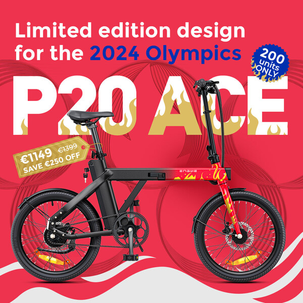 Bicicleta eléctrica de edición limitada ENGWE P20 ACE 2024 Olympics